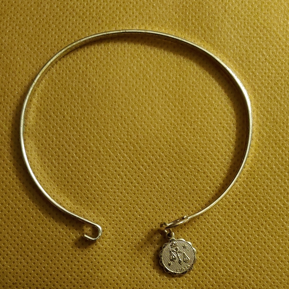 Silver Libra Charm Bracelet
